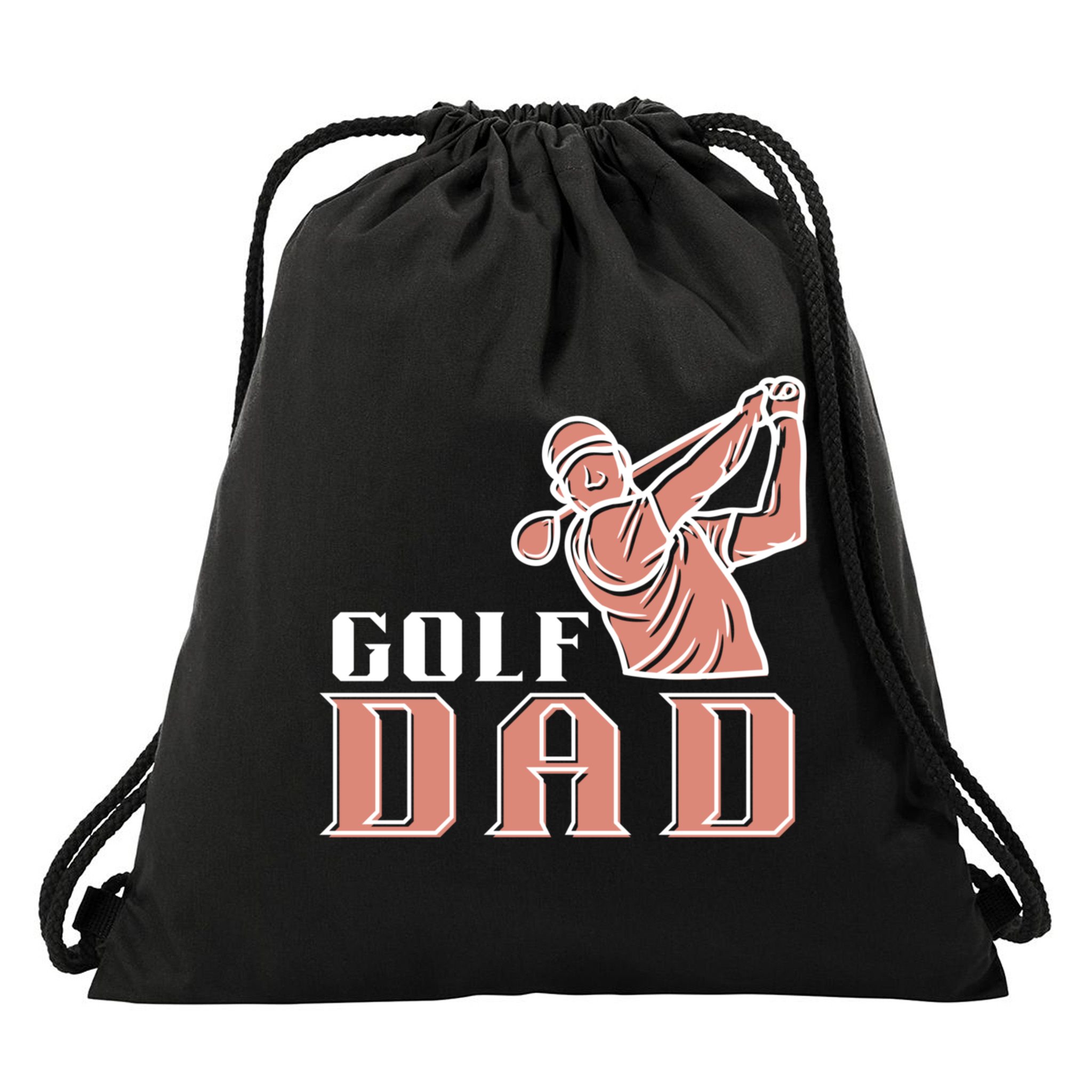Father's Day Golf Dad Best Dad By Par Gift For Dad Drawstring Bag