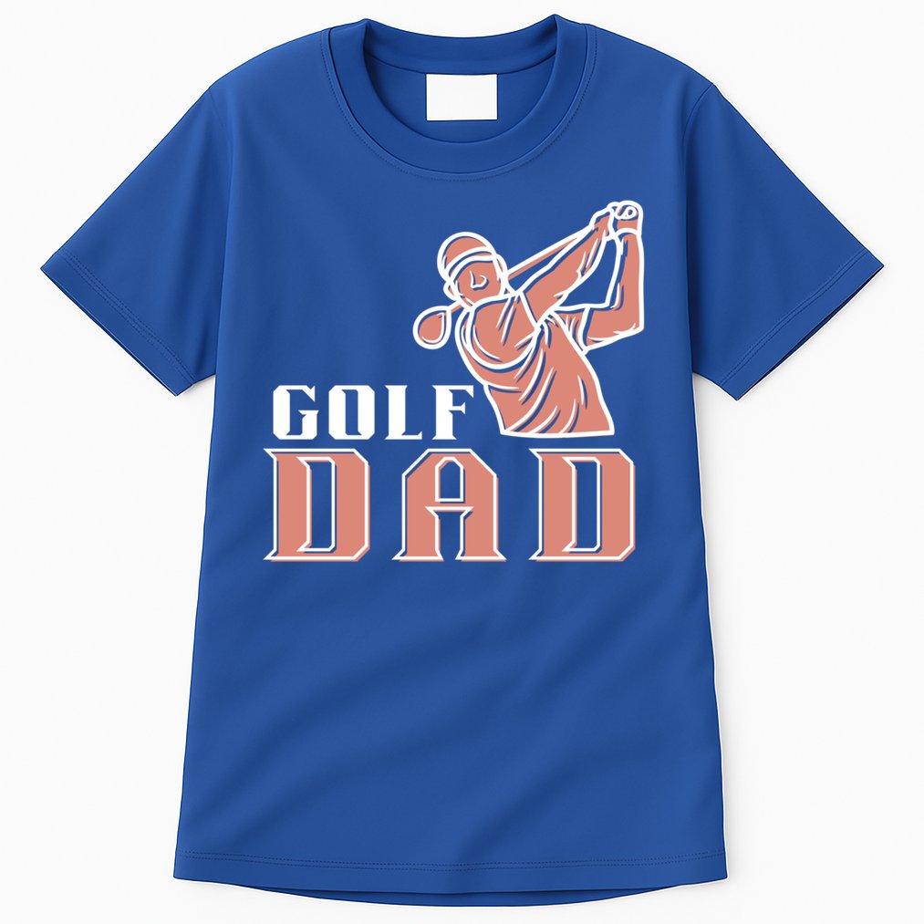 Father's Day Golf Dad Best Dad By Par Gift For Dad Tall T-Shirt