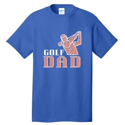 Father's Day Golf Dad Best Dad By Par Gift For Dad Tall T-Shirt