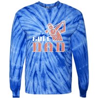 Father's Day Golf Dad Best Dad By Par Gift For Dad Tie-Dye Long Sleeve Shirt