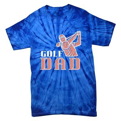 Father's Day Golf Dad Best Dad By Par Gift For Dad Tie-Dye T-Shirt