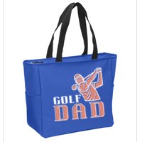 Father's Day Golf Dad Best Dad By Par Gift For Dad Zip Tote Bag