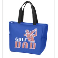 Father's Day Golf Dad Best Dad By Par Gift For Dad Zip Tote Bag