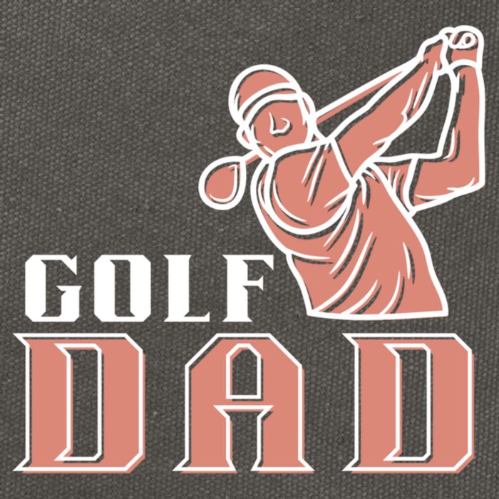 Father's Day Golf Dad Best Dad By Par Gift For Dad Cotton Canvas Backpack