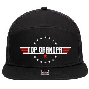 Fathers Day Gift Grandpa Gift From Grand Son Daughter Gift 7 Panel Mesh Trucker Snapback Hat