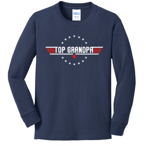 Fathers Day Gift Grandpa Gift From Grand Son Daughter Gift Kids Long Sleeve Shirt