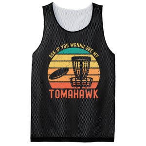 Funny Disc Golf Sport See My Tomahawk Retro Frissbee Golf Mesh Reversible Basketball Jersey Tank