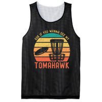 Funny Disc Golf Sport See My Tomahawk Retro Frissbee Golf Mesh Reversible Basketball Jersey Tank