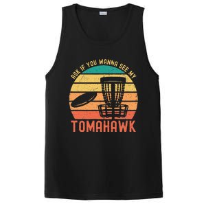 Funny Disc Golf Sport See My Tomahawk Retro Frissbee Golf PosiCharge Competitor Tank