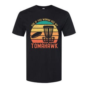 Funny Disc Golf Sport See My Tomahawk Retro Frissbee Golf Softstyle CVC T-Shirt