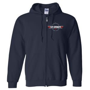 Fathers Day Gift Grandpa Gift From Grand Son Daughter Full Zip Hoodie