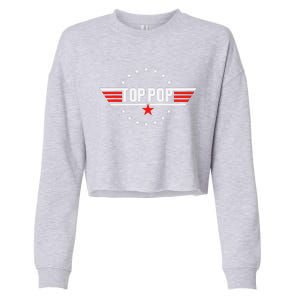 Fathers Day Gift Grandpa Gift From Grand Son Daughter Cropped Pullover Crew