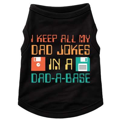 Fathers Day Gift Dad A Base Funny Dad Joke Dad Doggie Tank