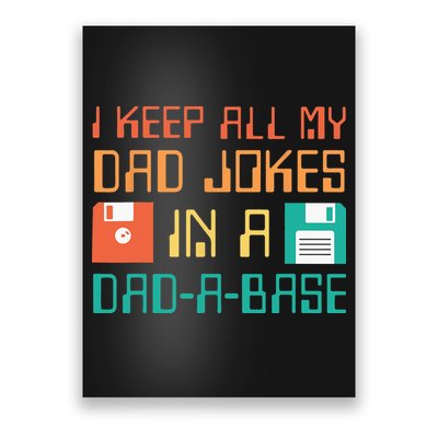 Fathers Day Gift Dad A Base Funny Dad Joke Dad Poster