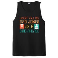 Fathers Day Gift Dad A Base Funny Dad Joke Dad PosiCharge Competitor Tank