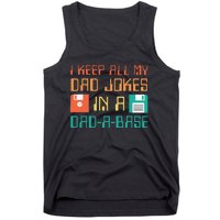 Fathers Day Gift Dad A Base Funny Dad Joke Dad Tank Top