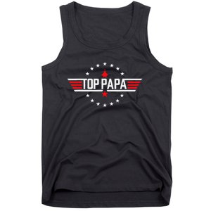 Fathers Day Gift Papa Gift From Grandkids Son Daughter Tank Top