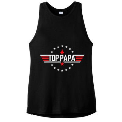Fathers Day Gift Papa Gift From Grand Son Daughter Ladies PosiCharge Tri-Blend Wicking Tank