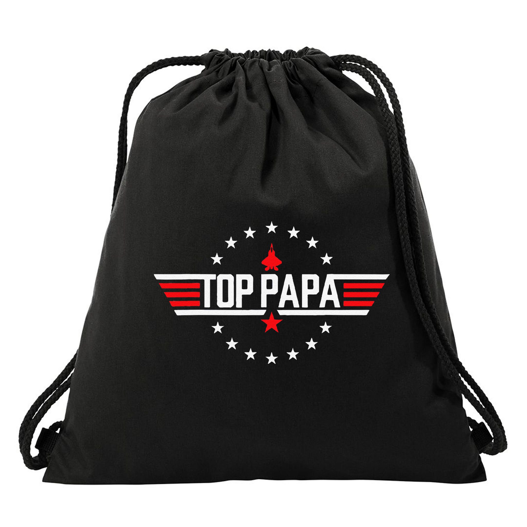Fathers Day Gift Papa Gift From Grand Son Daughter Drawstring Bag