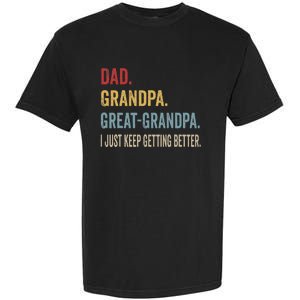 Fathers Day Gift From Grandkids Dad Grandpa Great Garment-Dyed Heavyweight T-Shirt