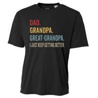 Fathers Day Gift From Grandkids Dad Grandpa Great Cooling Performance Crew T-Shirt