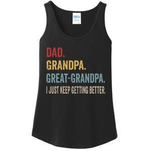 Fathers Day Gift From Grandkids Dad Grandpa Great Ladies Essential Tank