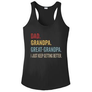 Fathers Day Gift From Grandkids Dad Grandpa Great Ladies PosiCharge Competitor Racerback Tank