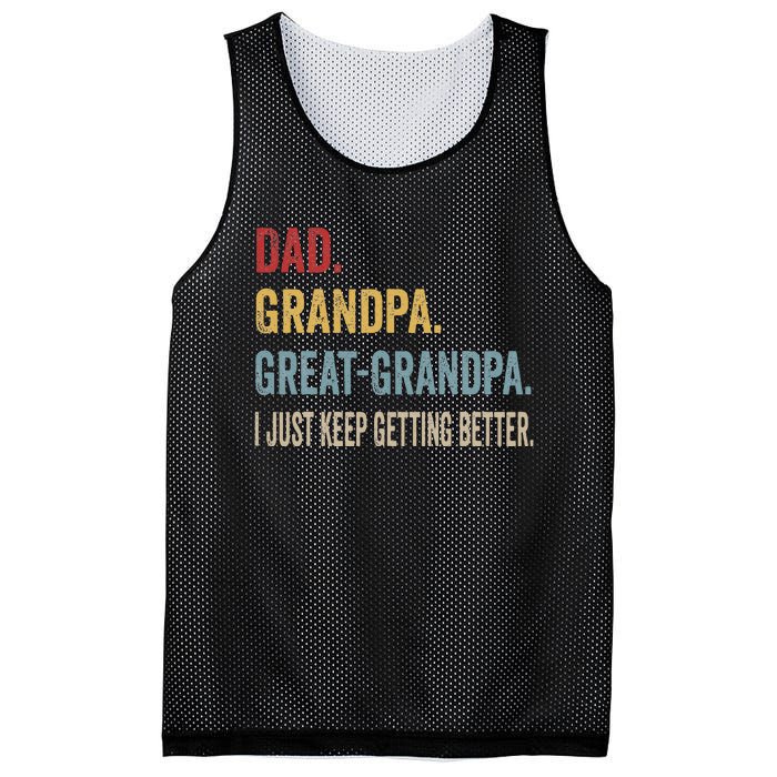 Fathers Day Gift From Grandkids Dad Grandpa Great Mesh Reversible Basketball Jersey Tank