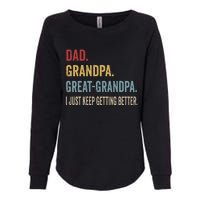 Fathers Day Gift From Grandkids Dad Grandpa Great Womens California Wash Sweatshirt