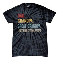 Fathers Day Gift From Grandkids Dad Grandpa Great Tie-Dye T-Shirt