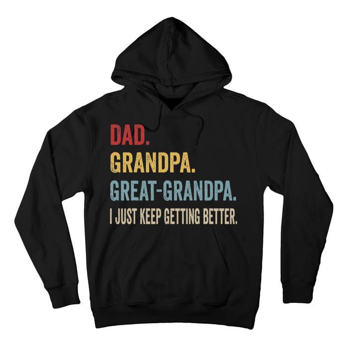 Fathers Day Gift From Grandkids Dad Grandpa Great Tall Hoodie