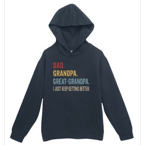 Fathers Day Gift From Grandkids Dad Grandpa Great Urban Pullover Hoodie