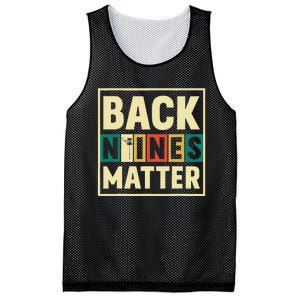 Funny Disc Golf Back Nines Matter II Mesh Reversible Basketball Jersey Tank