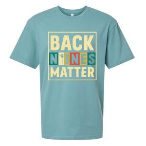 Funny Disc Golf Back Nines Matter II Sueded Cloud Jersey T-Shirt