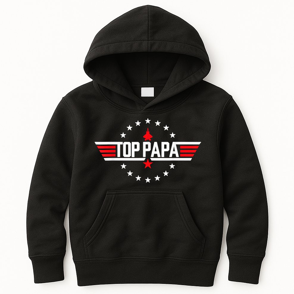Fathers Day Gift Papa Gift From Grandkids Son Daughter Kids Hoodie