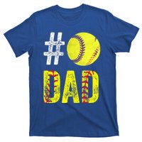 Fathers Day Gift Number One Softball Dad Cute Gift T-Shirt