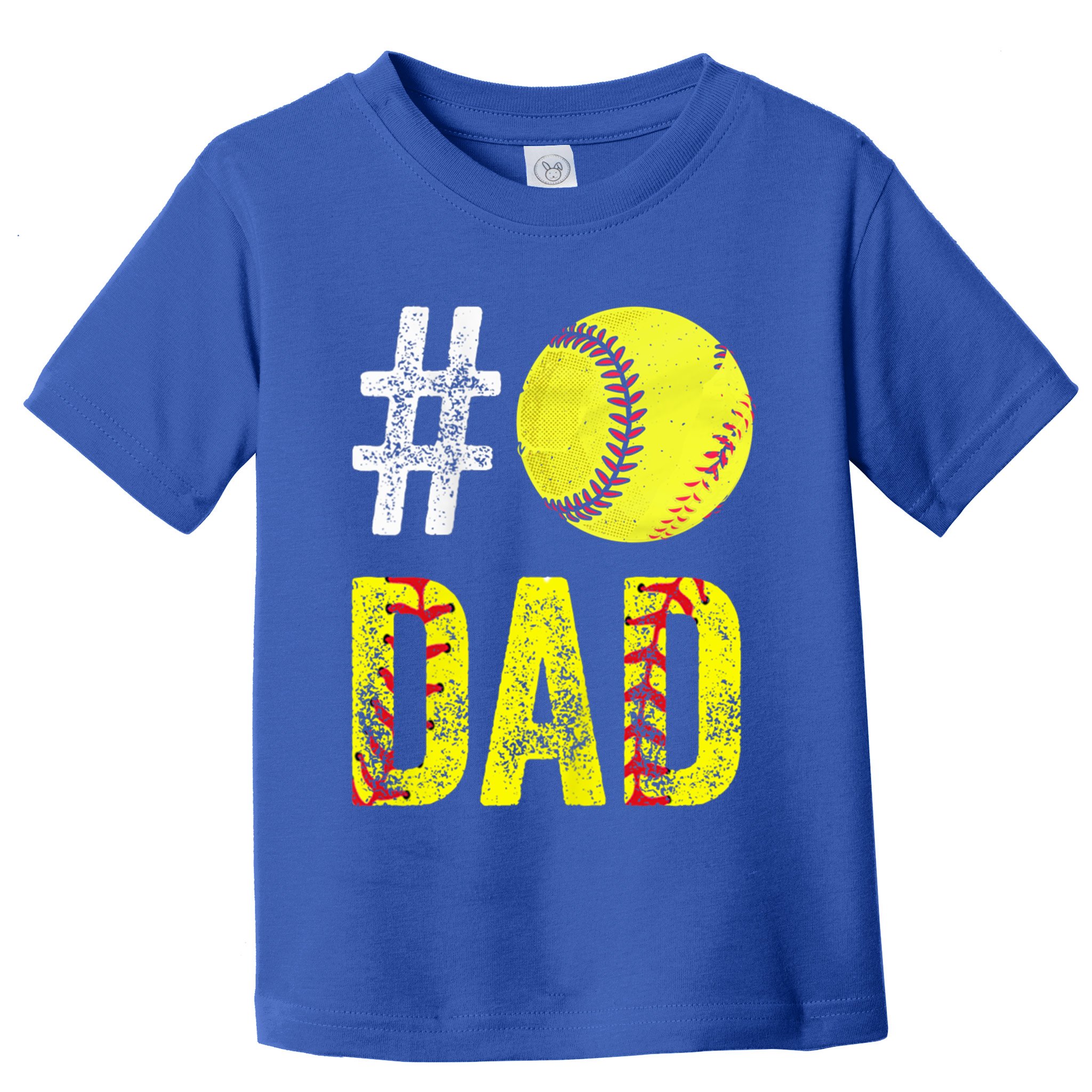 Fathers Day Gift Number One Softball Dad Cute Gift Toddler T-Shirt