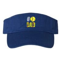 Fathers Day Gift Number One Softball Dad Cute Gift Valucap Bio-Washed Visor