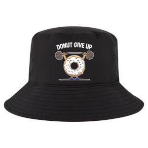 Funny Donut Give Up Weight Lifting Workout Funny Donut Gift Cool Comfort Performance Bucket Hat