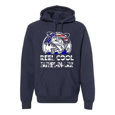 Fathers Day Gift Tee Reel Cool Father-In-Law Fishing Premium Hoodie