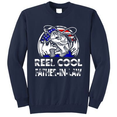 Fathers Day Gift Tee Reel Cool Father-In-Law Fishing Tall Sweatshirt