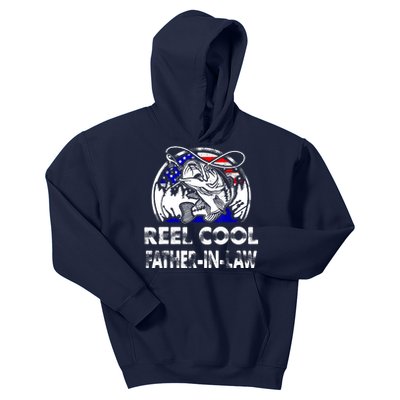 Fathers Day Gift Tee Reel Cool Father-In-Law Fishing Kids Hoodie