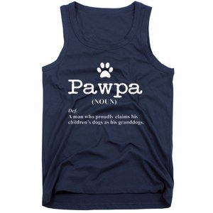 Funny Dog Grandpa Pawpa Defintion Tank Top