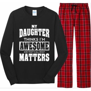 Fathers Day Gift From Daughter Awesome Dad Or Mom Gift Cool Gift Long Sleeve Pajama Set