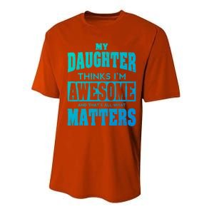 Fathers Day Gift From Daughter Awesome Dad Or Mom Gift Cool Gift Performance Sprint T-Shirt