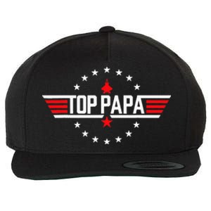 Fathers Day Gift Papa Gift From Grandkids Son Daughter Wool Snapback Cap