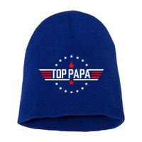 Fathers Day Gift Papa Gift From Grandkids Son Daughter Short Acrylic Beanie