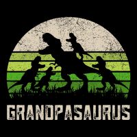 Fathers Day Grandpa Grandpasaurus Dinosaur Cooling Performance Crew T-Shirt
