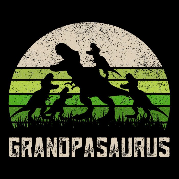 Fathers Day Grandpa Grandpasaurus Dinosaur Cooling Performance Crew T-Shirt