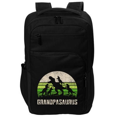 Fathers Day Grandpa Grandpasaurus Dinosaur Impact Tech Backpack